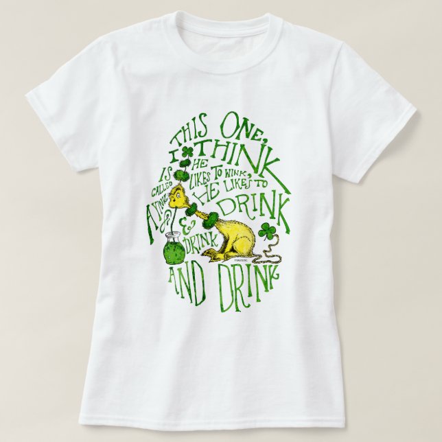 Dr. Seuss | Yink - St. Patricks dag T-shirt (Design framsida)