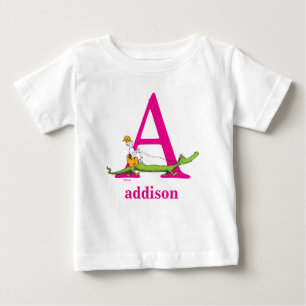 Dr. Seuss's ABC: Bokstaven A - Rosa Lägg till di T-shirt