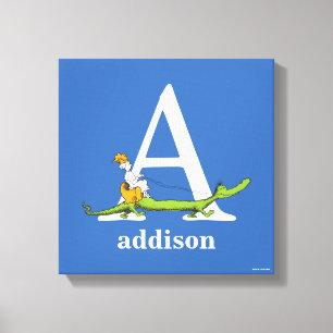 Dr. Seuss's ABC: Bokstaven A - Vit Lägg till dit Canvastryck
