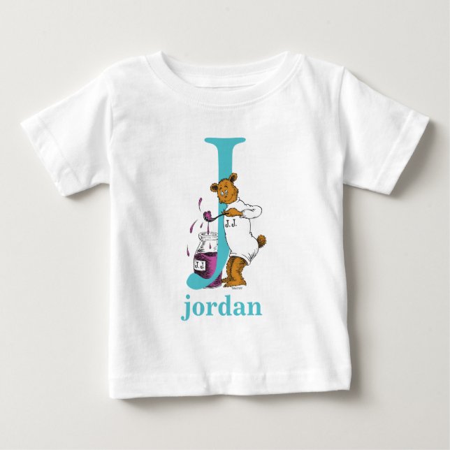 Dr. Seuss's ABC: Bokstaven J - Turkos | Lägg till  Tee (Framsida)