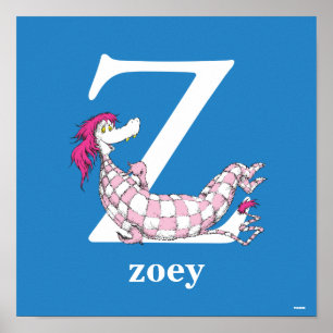 Dr. Seuss's ABC: Bokstaven Z - Vit   Lägg till dit Poster