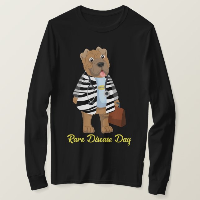 Dr Sharpie Zebra Jackar Sällsynt Disease Long Slv  T Shirt (Design framsida)