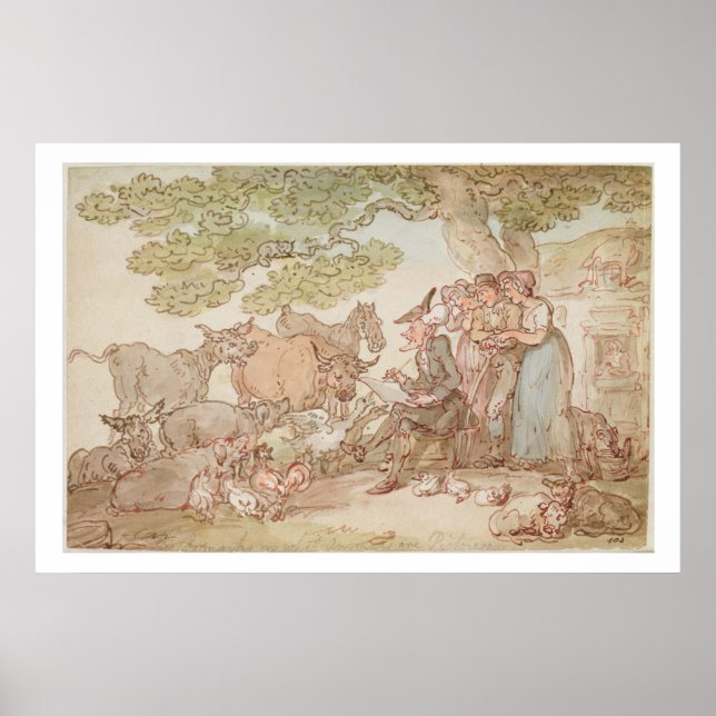 Dr Syntax-skiss efter natur Poster (Framsidan)