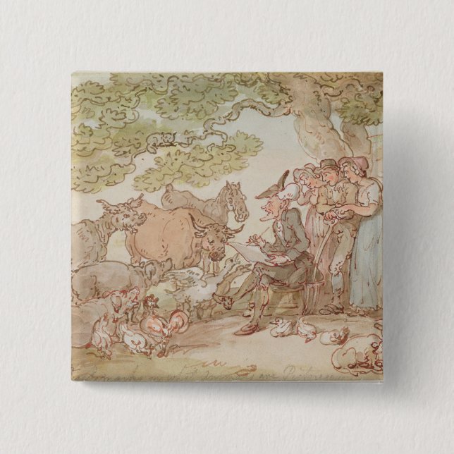 Dr. Syntax som skissar efter natur Knapp (Framsida)