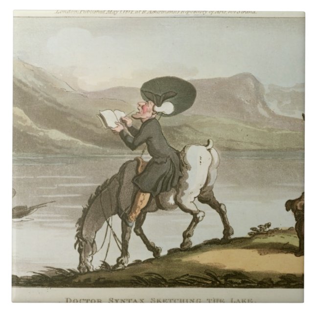 Dr. Syntax som skissar sjön Kakelplatta (Framsidan)