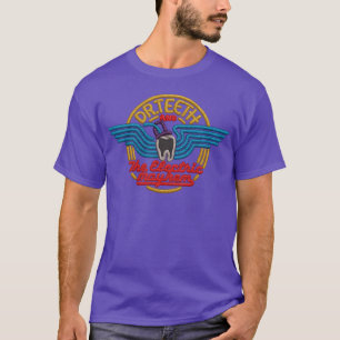 dr tänder och det elektriska kaoset broderi vintag t shirt