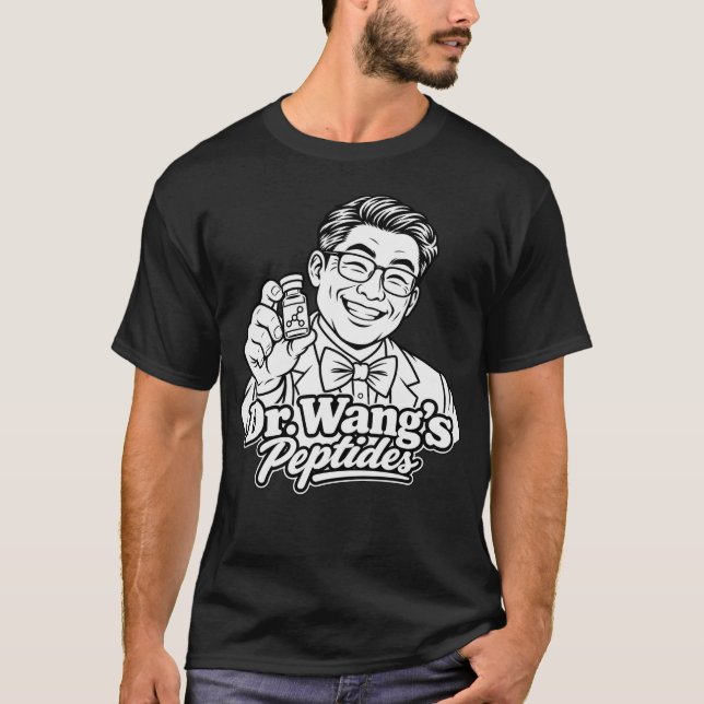 Dr Wang's Peptider T-Shirt (Framsida)