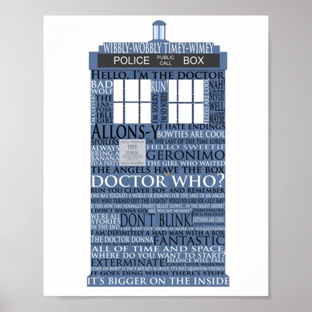 Dr WHO WHvian fläkt Poster (Framsidan)