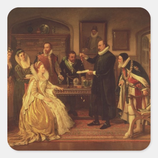 Dr William Gilberd Fyrkantigt Klistermärke (Framsida)