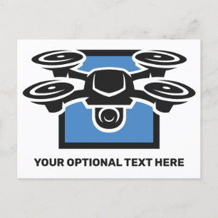 Dra anpassningsbar text vykort
