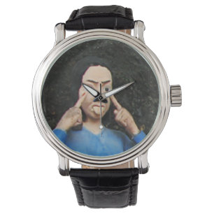 Dra ansikten bak din baksida armbandsur