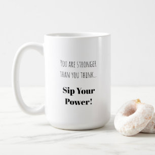 Dra åt din kraft Starkare fras Kaffemugg