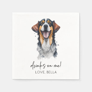 Dra åt mig! Sarabi Hund Pet Bröllop Pappersservett
