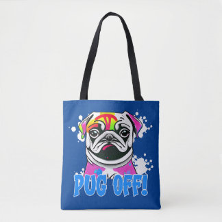 Dra av! Pug Graffiti Spray Paint Pug Tygkasse