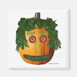 Dra av Pumpkin Ansikte-kvadratmagnet Magnet