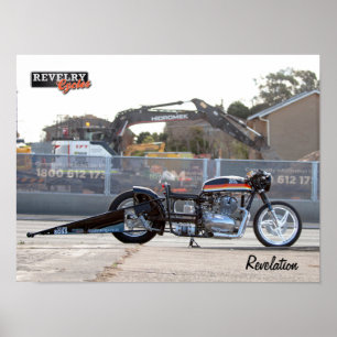 Dra bike-Poster för avslöjande av Tävla Poster