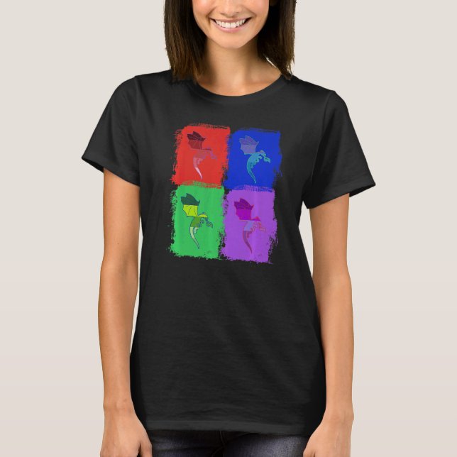 dra dragon Drons Pop T Shirt (Framsida)