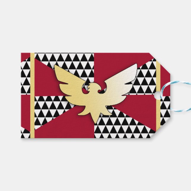 Dra drags Prideflagga Presentetikett (Framsidan (Horisontell))
