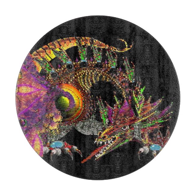 DRA/FANTASY GULD DRAGON IN LILA AND BLACK (Framsidan)