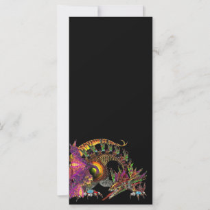DRA/FANTASY GULD DRAGON IN LILA AND BLACK