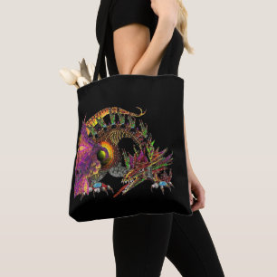 DRA/FANTASY GULD DRAGON IN LILA AND BLACK TYGKASSE