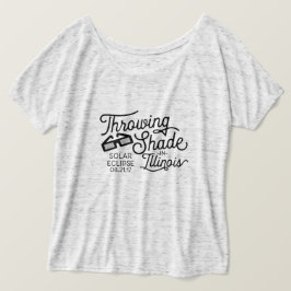 Dra färgton i Illinois Solar Eclipse T Shirt