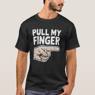 Dra Fingret Roligt Sarksatisk Humorordspråk Skämt T Shirt