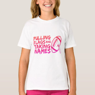 Dra flaggor och ta namn  Neon Flag Football T Shirt