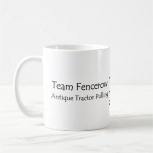 Dra för lagFencerow antikt traktor Kaffemugg