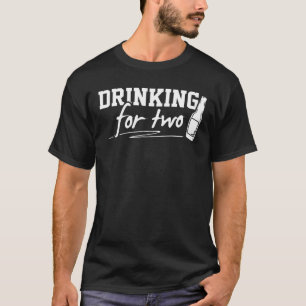 Dra för två - Gravid Annoucement Shirt för T