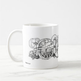 Dra för vagnar mugg