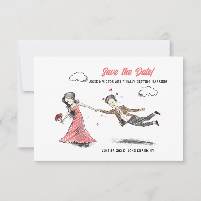 Dra honom till Altar Spara datumet (Framsida)