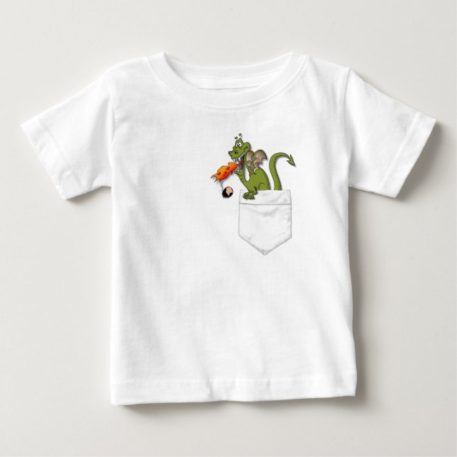 dra i din fickknapp t-shirt (Framsida)