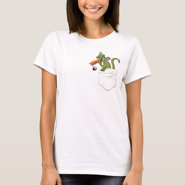 dra i din fickknapp tee (Framsida)