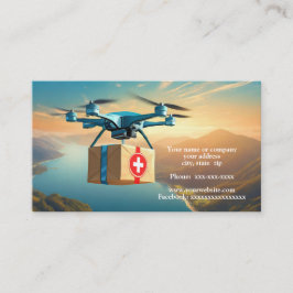 Dra i himlar med paket visitkort