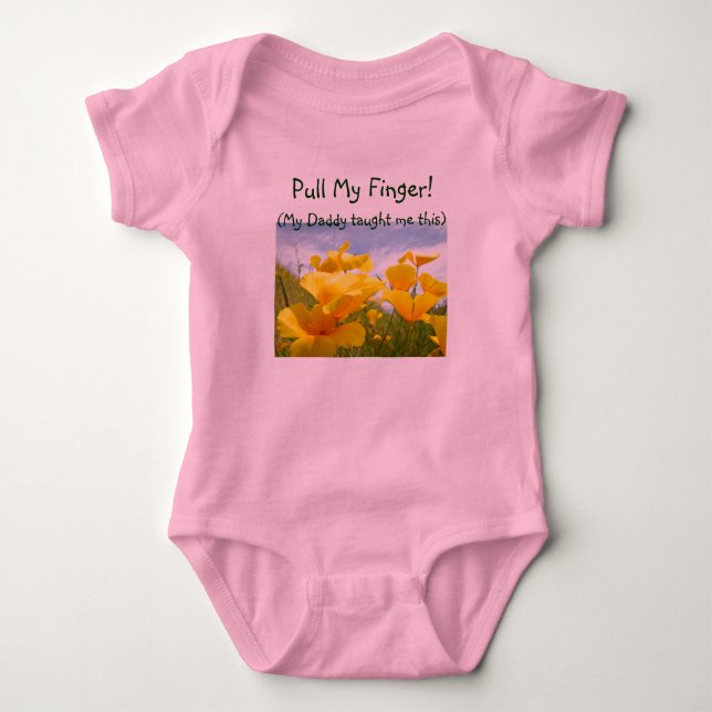 Dra i min Finger! Onsie Creeper Pappa lärde mig Tee (Framsida)