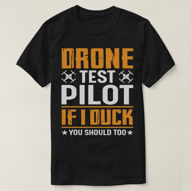 Dra i testpilot om jag Anka också ska T Shirt (Design framsida)