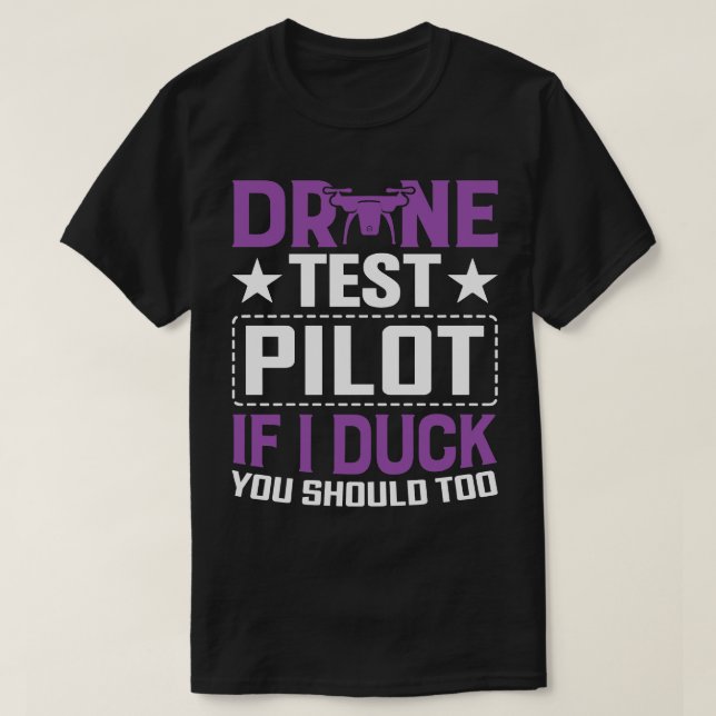 Dra i testpilot om jag Anka ska vara för 8 T Shirt (Design framsida)