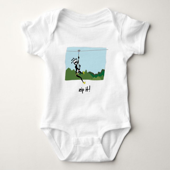 "Dra igen blixtlåset på det! ", T-shirt (Framsida)