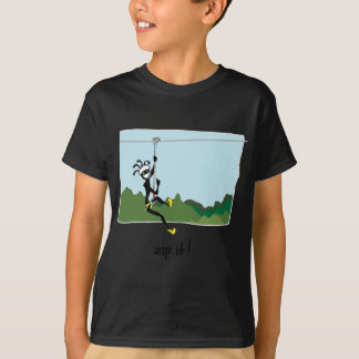 "Dra igen blixtlåset på det! ", Tee Shirt
