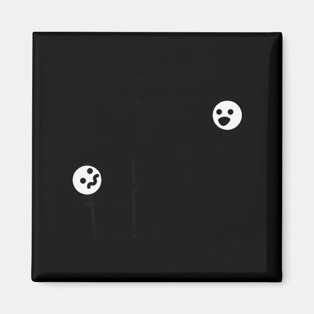 Dra Ihop Dig Stickfigur Illustration Magnet (Framsidan)