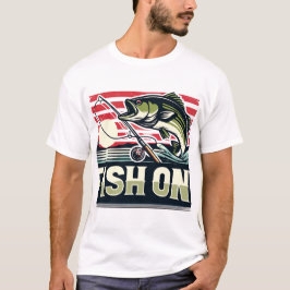 Dra in i fångsten, Fisk vid design T Shirt