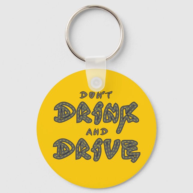 Dra inte och kör nyckelkedjan för enhet nyckelring (Framsida)