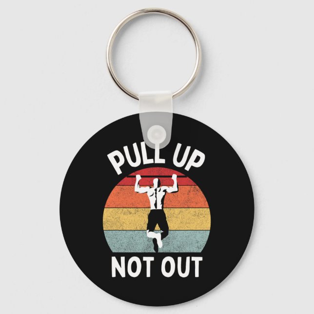 Dra inte ut PowerLyft Weightli från bodybuilding Nyckelring (Framsida)