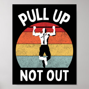 Dra inte ut PowerLyft Weightli från bodybuilding Poster