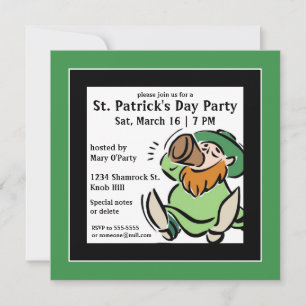 Dra Leprechaun-inbjudan Inbjudningar