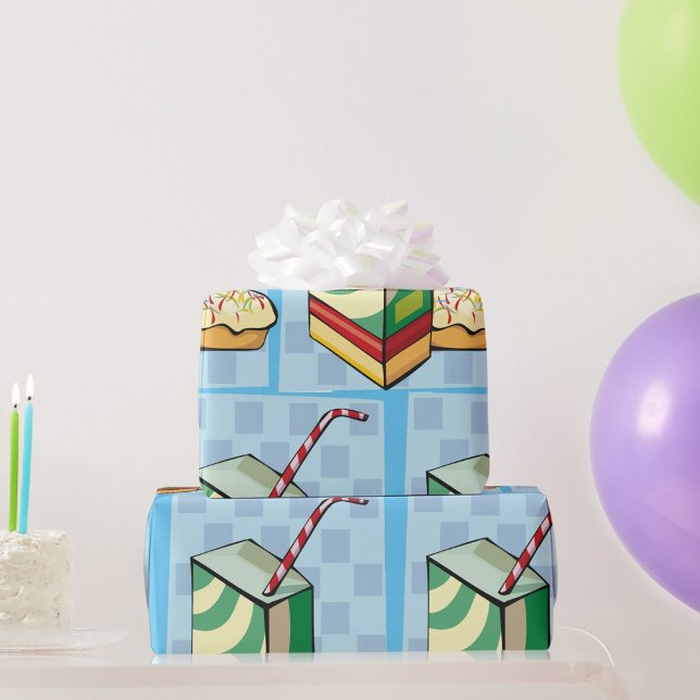 Dra med en Papper radbrytning Presentpapper (Skapare uppladdad)