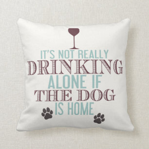 Dra med Hund Funny Kudde