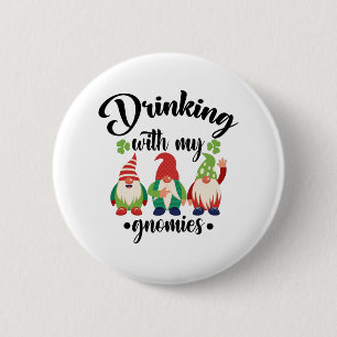 Dra med min Gnomies underliga St patrick's day Knapp