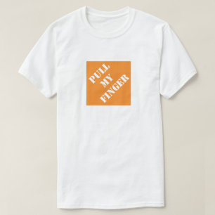 Dra Mig i Fingret Rolig Pappa Humoristisk Fars Dag T Shirt